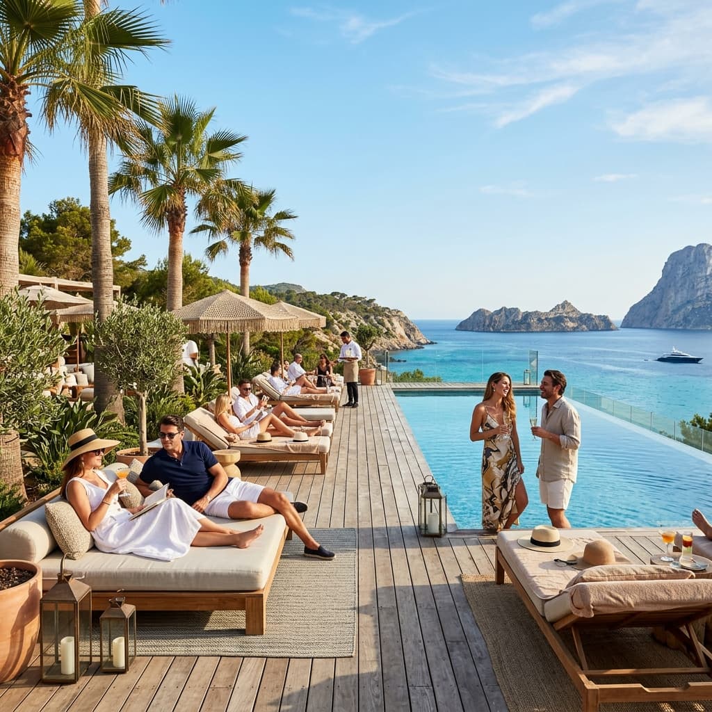 Destino Five Ibiza pool and terrace