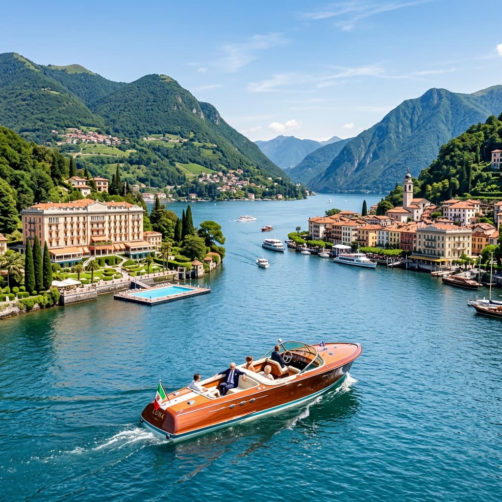 Villa del Balbianello gardens on Lake Como