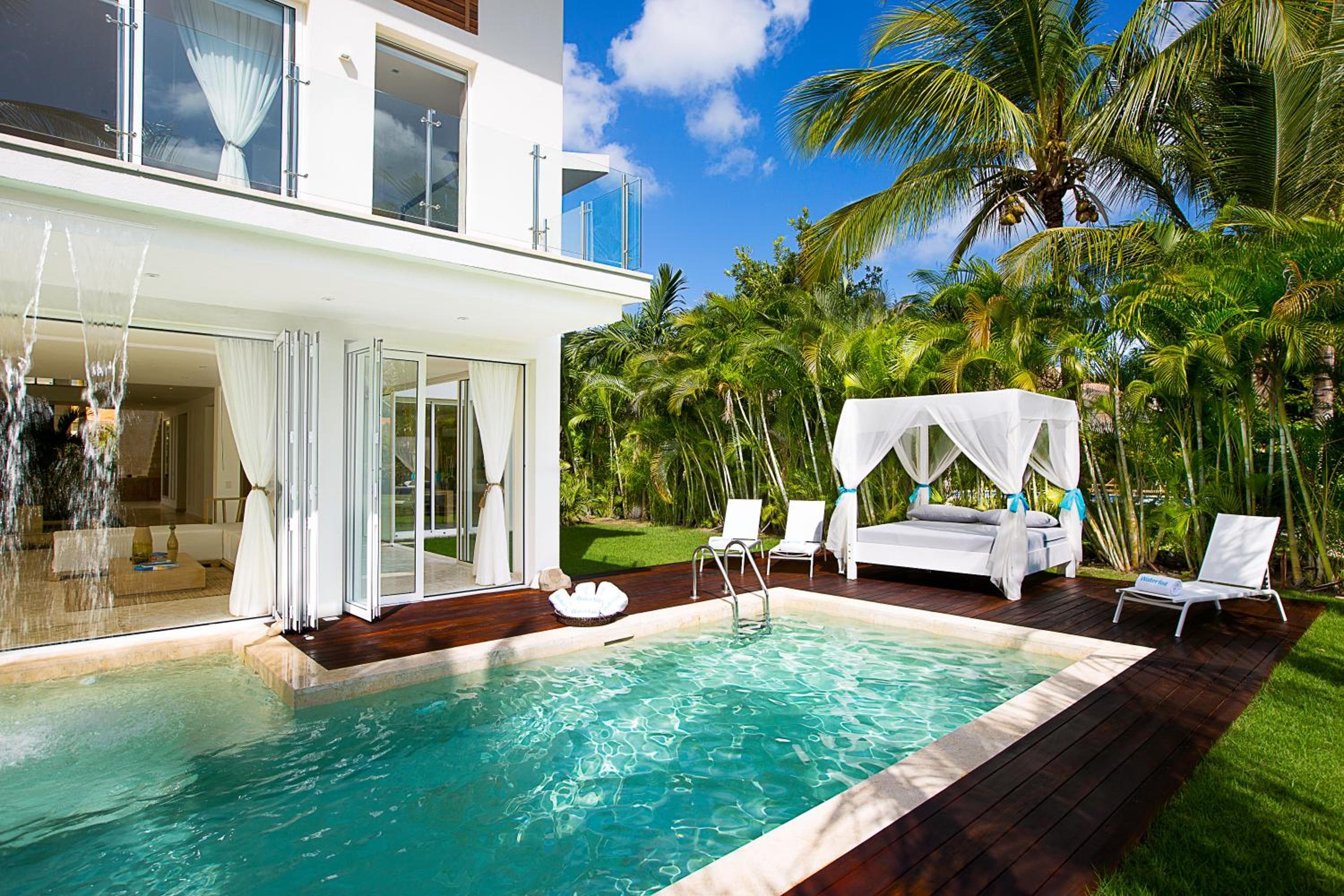 Luxusvermietungen in Punta Cana - Exklusive Waterfall Villa mit privatem Pool, Grill, Zimmermädchen, Golf — 3