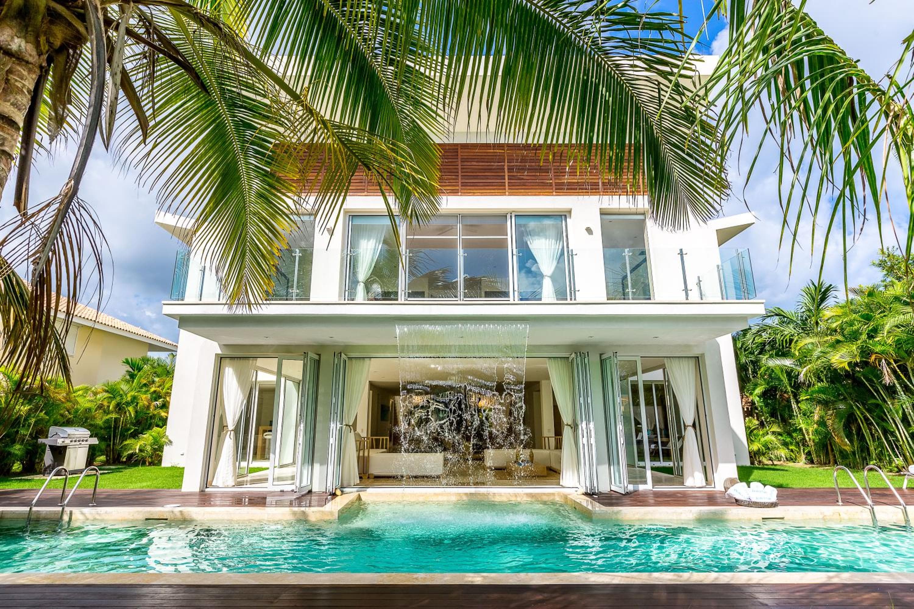 Luxusvermietungen in Punta Cana - Exklusive Waterfall Villa mit privatem Pool, Grill, Zimmermädchen, Golf — 7