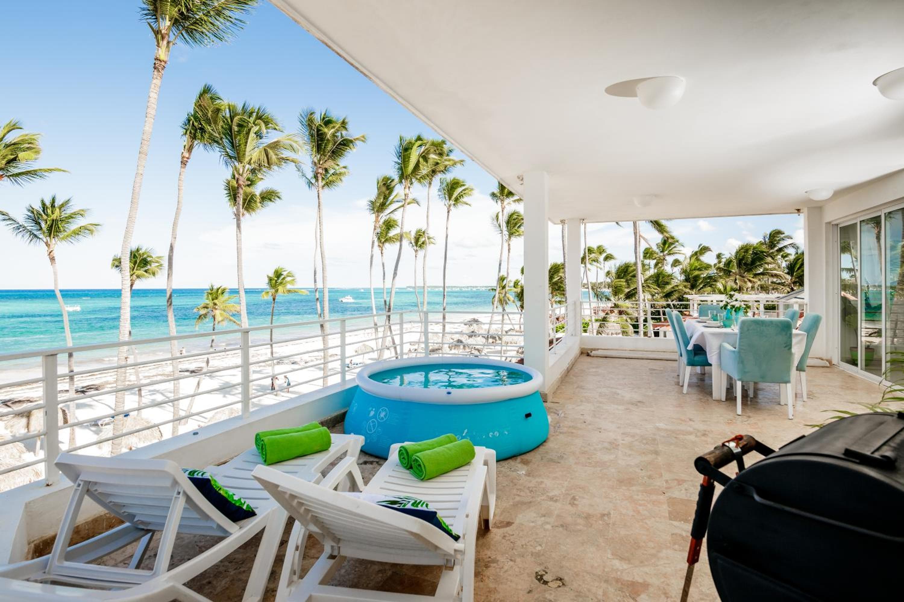 Beachfront Punta Cana Condo for Rent - Ocean View, Private Terrace, and BBQ — 15