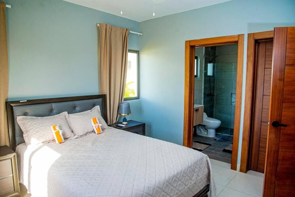 Beautiful Village 3 bedrooms Furnished Pool residencial Velero punta cana — 18