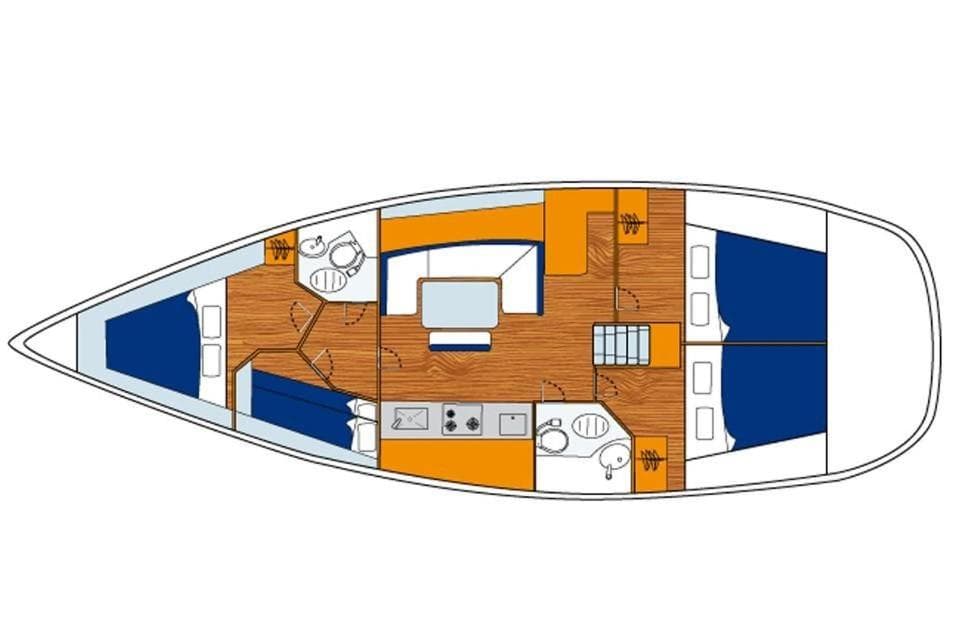 Velero Beneteau Cyclades 43.4 — 3