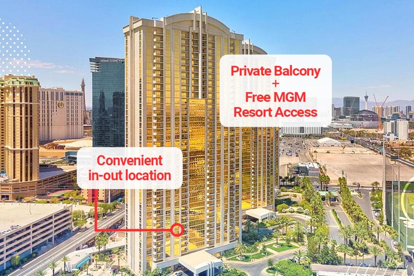 LADY LUCK'S VISTA - Private Balcony - Full Kitchen - Two Full Baths - Jetted Tub - Full MGM Grand Resort Access w No Resort Fee at MGM Signature — 1