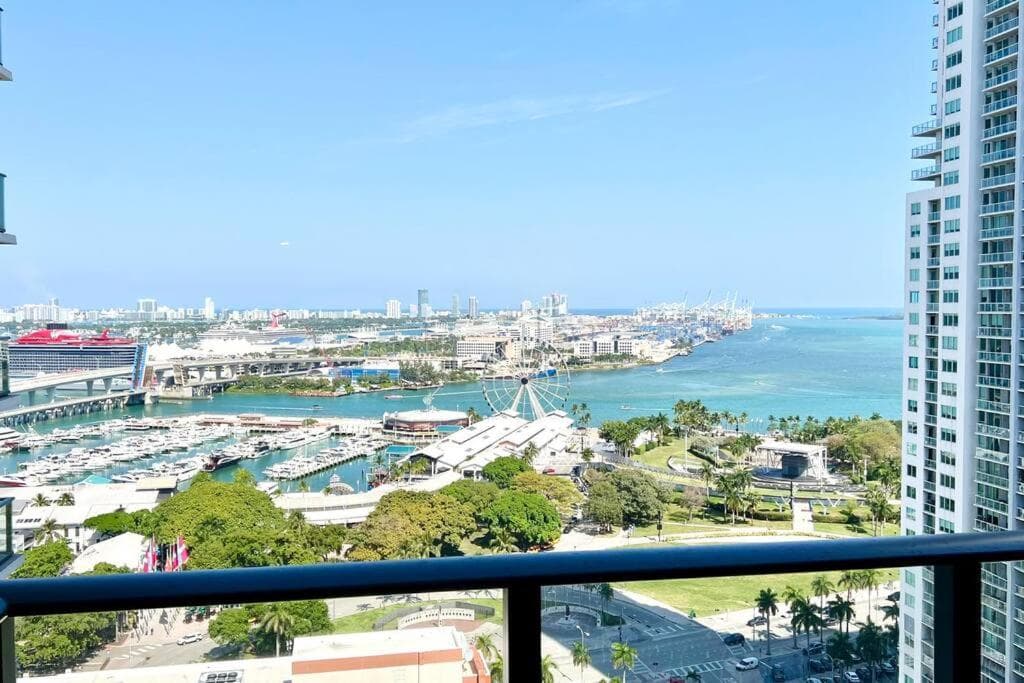 Miami Biscayne Bay Fortress! High Rise Water Views, Lux! — 25