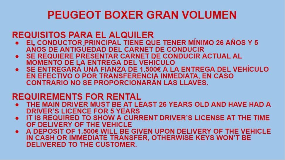 Furgoneta Camper Gran Volumen — 29
