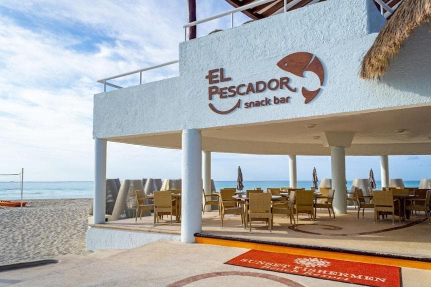 SUNSET FISHERMEN BEACH & SPA RESORT-Optional All Inclusive- 3 UNITS CHOICE-ROOM - 344A Ocean view with terrace- ROOM 344B No terrace, View from window to p — 16