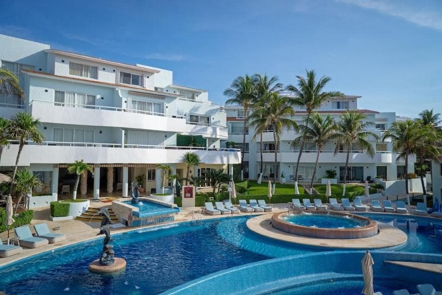 SUNSET FISHERMEN BEACH & SPA RESORT-Optional All Inclusive- 3 UNITS CHOICE-ROOM - 344A Ocean view with terrace- ROOM 344B No terrace, View from window to p — 1