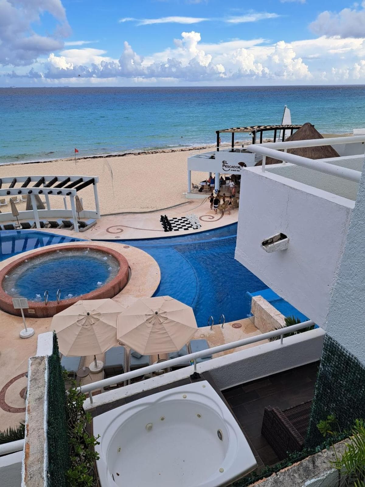SUNSET FISHERMEN BEACH & SPA RESORT-Optional All Inclusive- 3 UNITS CHOICE-ROOM - 344A Ocean view with terrace- ROOM 344B No terrace, View from window to p — 27