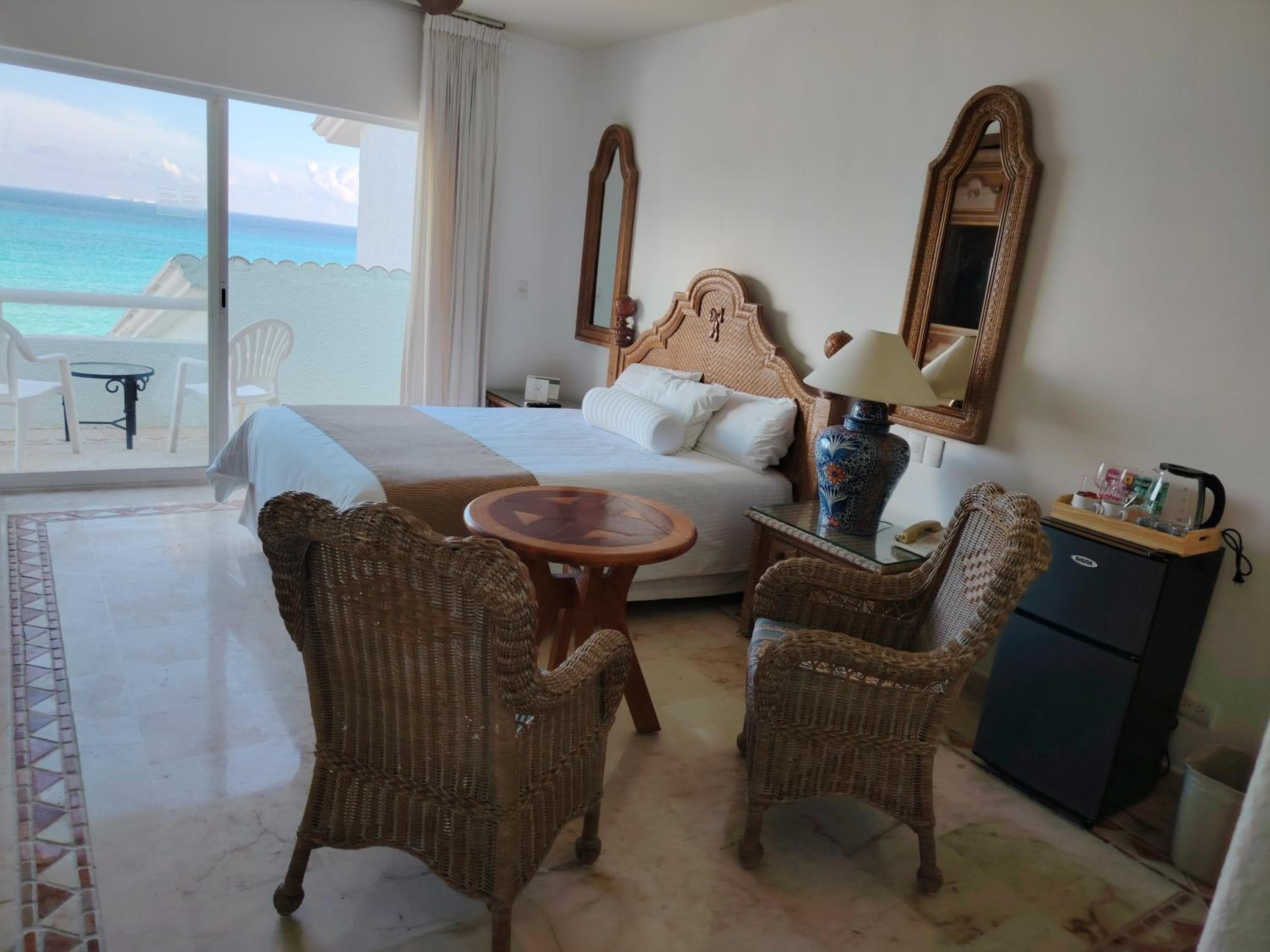 SUNSET FISHERMEN BEACH & SPA RESORT-Optional All Inclusive- 3 UNITS CHOICE-ROOM - 344A Ocean view with terrace- ROOM 344B No terrace, View from window to p — 2