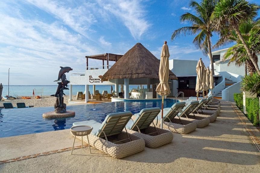 SUNSET FISHERMEN BEACH & SPA RESORT-Optional All Inclusive- 3 UNITS CHOICE-ROOM - 344A Ocean view with terrace- ROOM 344B No terrace, View from window to p — 29