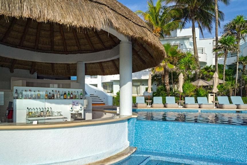 SUNSET FISHERMEN BEACH & SPA RESORT-Optional All Inclusive- 3 UNITS CHOICE-ROOM - 344A Ocean view with terrace- ROOM 344B No terrace, View from window to p — 8
