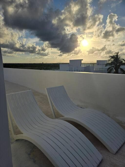 Penthouse Moderno, playa privada — 22