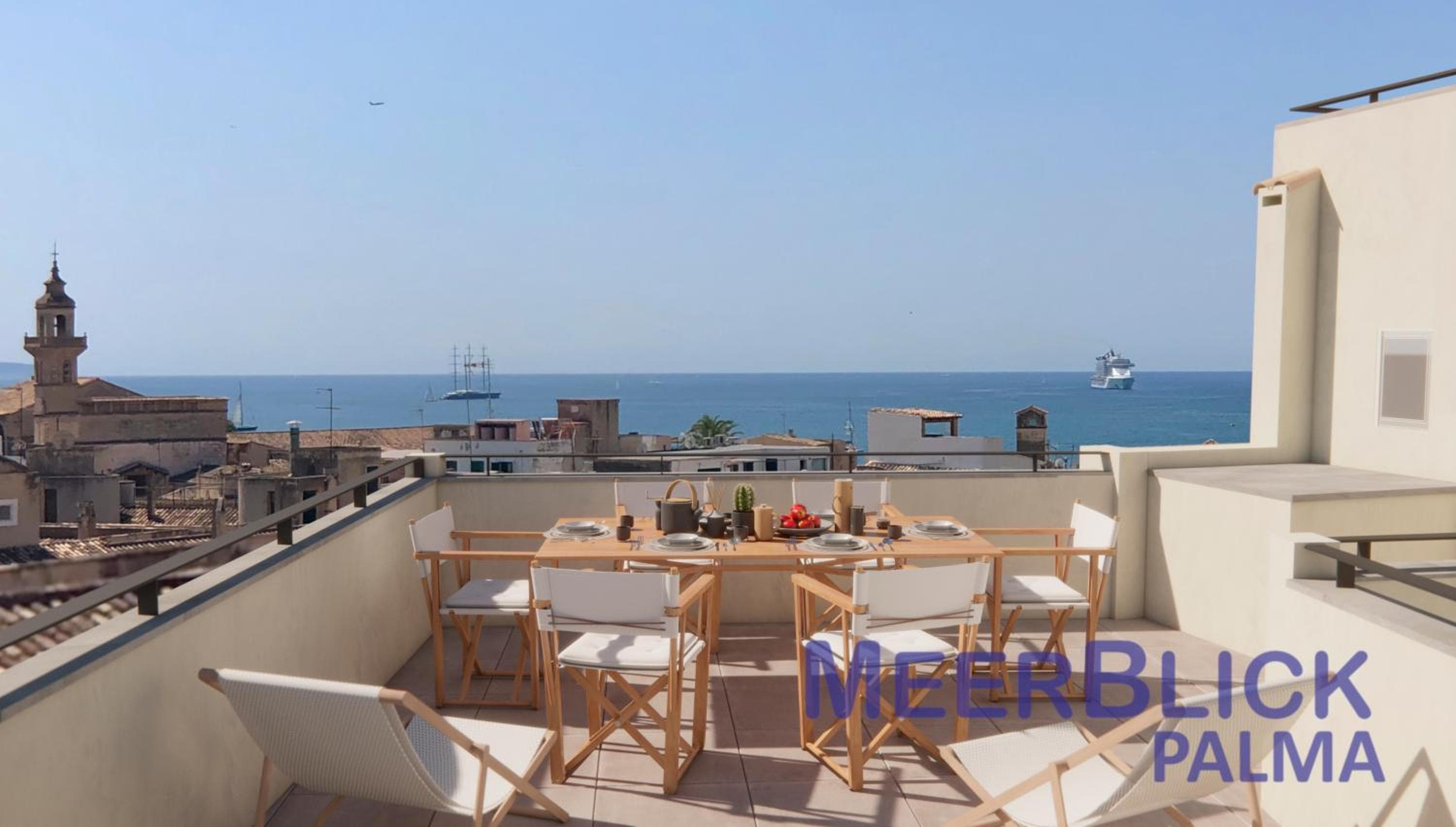 Aparttime Palma mit 3 MeerBlick Dach-Terrassen — 1